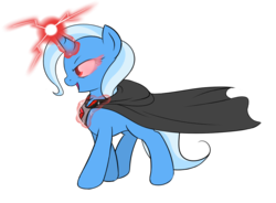 Size: 950x700 | Tagged: safe, artist:theparagon, trixie, pony, unicorn, g4, magic duel, alicorn amulet, female, mare, simple background, solo, transparent background