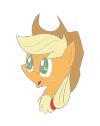 Size: 400x500 | Tagged: safe, artist:lou3797, applejack, earth pony, pony, g4, female, solo