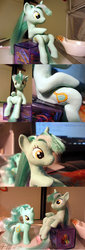 Size: 900x2637 | Tagged: safe, artist:cb-dragones, lyra heartstrings, pony, g4, customized toy, irl, photo, sculpture, toy