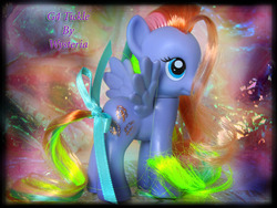 Size: 720x540 | Tagged: safe, artist:princessxena1027, tickle (g1), pony, g1, g4, customized toy, g1 to g4, generation leap, irl, photo, solo, toy