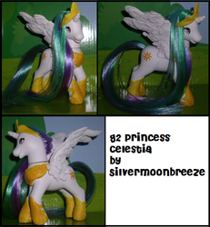 Size: 564x610 | Tagged: safe, artist:silvermoonbreeze, princess celestia, pony, g2, g4, customized toy, irl, photo, toy