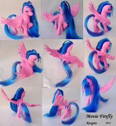 Size: 2920x3180 | Tagged: safe, artist:roogna, firefly, pony, g1, g2, customized toy, g1 to g2, generation leap, irl, photo, solo, toy