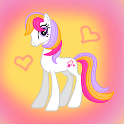 Size: 800x800 | Tagged: safe, artist:svanefrost, light heart, earth pony, pony, g2, g4, female, g2 to g4, generation leap, looking at you, mare, smiling, solo