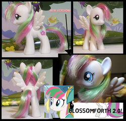 Size: 900x864 | Tagged: safe, artist:lemonkylie, blossomforth, pony, g4, brushable, irl, photo, solo, toy