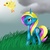 Size: 1500x1500 | Tagged: safe, artist:amaddie, dewdrop dazzle, duck, pony, g4, crying, solo