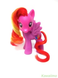 Size: 767x1024 | Tagged: safe, artist:kawaiimo, feathermay, pony, g4, brushable, irl, photo, solo, toy