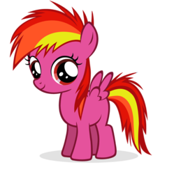 Size: 500x502 | Tagged: safe, artist:fanimusmaximus2pnt0, feathermay, pegasus, pony, g4, female, filly, filly feathermay, simple background, solo, transparent background, vector