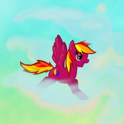 Size: 600x600 | Tagged: safe, artist:xninextailedxwolfx, feathermay, pony, g4, solo