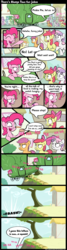 Size: 1040x3900 | Tagged: safe, artist:subjectnumber2394, apple bloom, pinkie pie, scootaloo, sweetie belle, g4, my little pony: friendship is magic, one bad apple, comic, cutie mark crusaders, pun