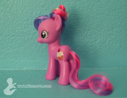 Size: 719x555 | Tagged: safe, artist:kimmorz, cupcake (g4), pony, g4, brushable, irl, photo, solo, toy