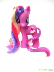Size: 767x1024 | Tagged: safe, artist:kawaiimo, cupcake (g4), pony, g4, brushable, irl, photo, solo, toy