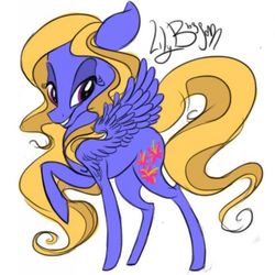 Size: 752x752 | Tagged: safe, artist:fuzzkitteh, lily blossom, pony, g4, solo