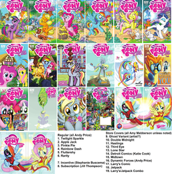 Size: 1000x1011 | Tagged: safe, idw, pony, g4, official, comic, covers