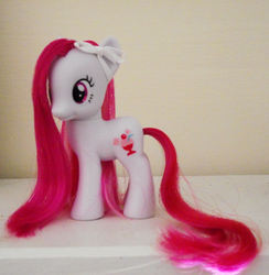 Size: 2924x3000 | Tagged: safe, artist:phasingirl, plumsweet, pony, g4, brushable, irl, photo, solo, toy