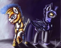 Size: 4535x3543 | Tagged: safe, artist:1vladislav, g4, night guard, royal guard