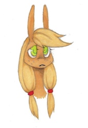 Size: 532x774 | Tagged: safe, artist:euroshopperenergydrink, applejack, earth pony, pony, g4, female, solo