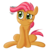 Size: 2268x2373 | Tagged: safe, artist:alexthebrony, babs seed, earth pony, pony, g4, female, simple background, sitting, solo, transparent background