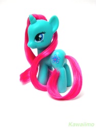Size: 768x1024 | Tagged: safe, artist:kawaiimo, snowcatcher, pony, brushable, irl, photo, solo, toy