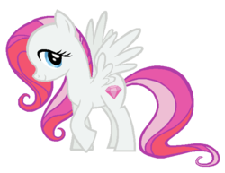 Size: 644x498 | Tagged: safe, artist:colossalstinker, diamond rose, pegasus, pony, g4, cutie mark, female, hooves, mare, not fluttershy, simple background, smiling, solo, spread wings, transparent background, wings