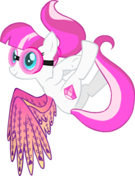 Size: 1000x1300 | Tagged: safe, artist:kiddysa-bunnpire, diamond rose, pegasus, pony, g4, cutie mark, female, glimmer wings, goggles, hooves, mare, simple background, smiling, solo, transparent background, wings