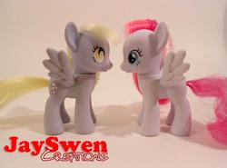 Size: 857x633 | Tagged: safe, artist:jayswen93, derpy hooves, diamond rose, pony, g4, brushable, customized toy, irl, photo, toy