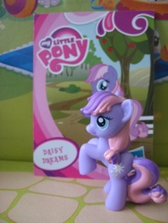 Size: 480x640 | Tagged: safe, artist:twilightberry, daisy dreams, pony, official, collector card, irl, photo, solo, toy