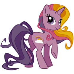 Size: 900x900 | Tagged: safe, artist:zeal-hime, rainbow flash (g4), pony, unicorn, g4, butt, female, mare, plot, simple background, solo, transparent background, vector