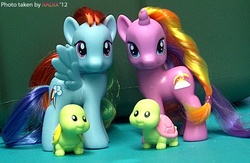 Size: 571x373 | Tagged: safe, artist:general-radix, rainbow dash, rainbow flash (g4), pony, turtle, g4, brushable, irl, photo, toy