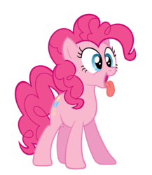 Size: 900x1039 | Tagged: safe, artist:kuren247, pinkie pie, g4, simple background, tongue out, transparent background, vector