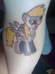 Size: 720x960 | Tagged: safe, derpy hooves, human, pony, g4, irl, photo, tattoo, traditional art