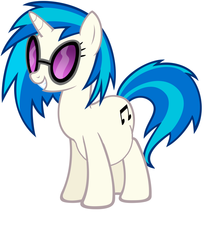 Size: 899x1080 | Tagged: safe, dj pon-3, vinyl scratch, pony, unicorn, g4, female, horn, mare, pregnant, pregnant edit, simple background, solo, white background