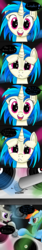 Size: 1000x6000 | Tagged: safe, artist:dragonfoorm, dj pon-3, octavia melody, rainbow dash, vinyl scratch, g4, comic