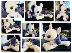 Size: 1455x1075 | Tagged: safe, artist:buttercupbabyppg, rarity, pony, g4, beanie (plushie), irl, photo, plushie, solo