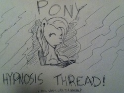 Size: 960x720 | Tagged: safe, fluttershy, g4, /mlp/, 4chan, hypnosis, traditional art