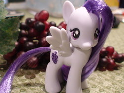 Size: 1600x1200 | Tagged: safe, artist:vampasaurus, sugar grape, pony, g4, brushable, customized toy, irl, photo, solo, toy