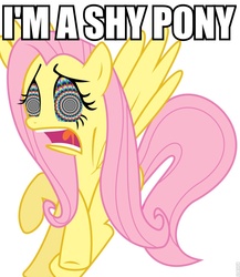 Size: 834x959 | Tagged: safe, fluttershy, g4, hypnosis, roflbot