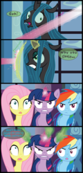 Size: 3548x7379 | Tagged: safe, artist:inkrose98, fluttershy, queen chrysalis, rainbow dash, twilight sparkle, comic:shapeless sun, g4, comic, tumblr