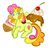 Size: 249x241 | Tagged: safe, artist:tinuleaf, sweetcream scoops, pony, unicorn, g4, cute, female, food, ice cream, mare, simple background, solo, white background