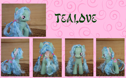 Size: 1171x725 | Tagged: safe, artist:phasingirl, tealove, pony, g4, brushable, customized toy, irl, photo, solo, toy