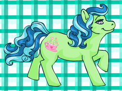 Size: 1023x768 | Tagged: safe, artist:champagnepain, tealove, pony, g4, solo