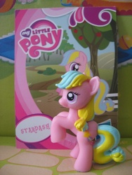 Size: 480x640 | Tagged: safe, artist:twilightberry, stardash, pony, official, collector card, irl, photo, solo, toy