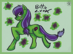 Size: 800x596 | Tagged: safe, artist:dragonawolf, bitta luck, pony, g4, solo