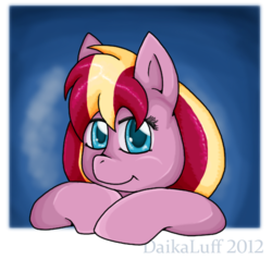 Size: 525x500 | Tagged: safe, artist:daikaluff, sprinkle stripe, pony, g4, solo