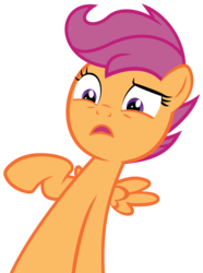 Size: 5992x8061 | Tagged: safe, artist:techrainbow, scootaloo, pegasus, pony, g4, one bad apple, absurd resolution, female, filly, foal, simple background, solo, transparent background, vector