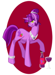 Size: 575x775 | Tagged: safe, artist:otakugal15, berry punch, berryshine, earth pony, pony, g4, female, solo