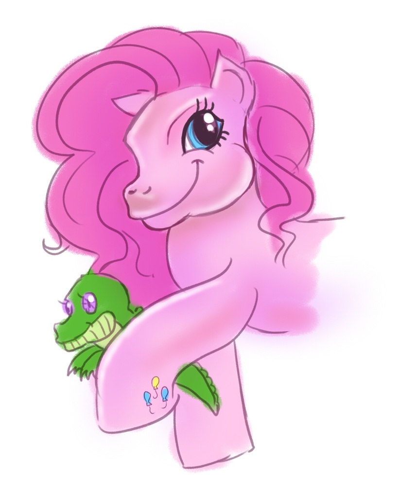 165899 Safe Artist Glasmond Gummy Pinkie Pie Earth Pony Pony