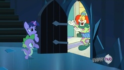 Size: 854x480 | Tagged: safe, g4, my little pony: friendship is magic, the crystal empire, binky the clown, birthday, exploitable meme, garfield, garfield and friends, male, meme, meta, peace and quiet, roboshi (user), the scary door