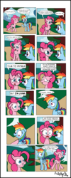 Size: 1552x3876 | Tagged: safe, artist:mistyjr, pinkie pie, rainbow dash, g4, comic