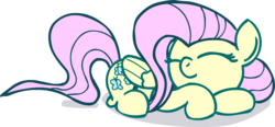 Size: 856x396 | Tagged: artist needed, source needed, safe, fluttershy, pegasus, pony, g4, cute, female, mare, simple background, sleeping, solo, transparent background