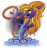 Size: 1592x1697 | Tagged: safe, artist:wolframclaws, steven magnet, sea serpent, g4, big hair, fingernails, mirror, rule 63, simple background, stephanie magnet, transparent background